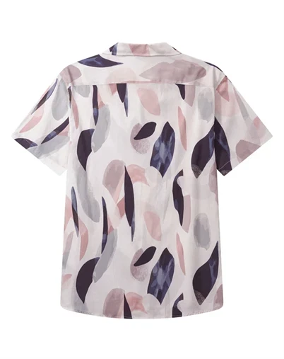 Clean Cut Copenhagen - Bowling Ebbe Printed Skjorte - Violet Ice